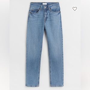 slim straight high ankle mom jeans 14
